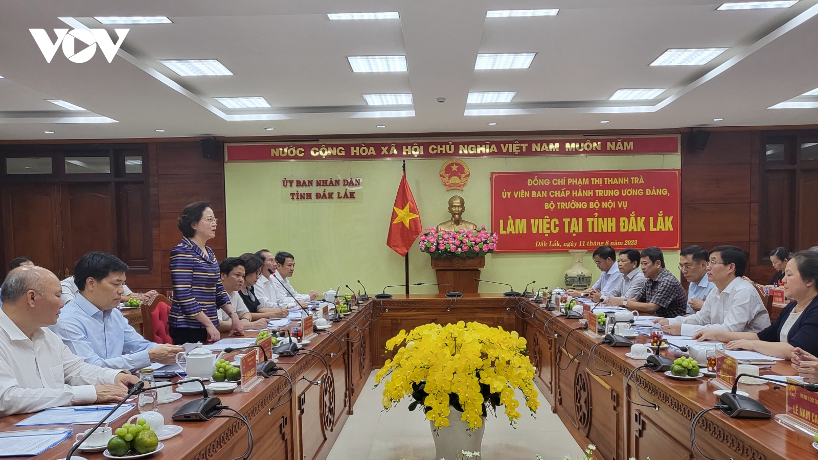 Bộ trưởng Bộ Nội vụ Phạm Thị Thanh Trà làm việc tại tỉnh Đắk Lắk